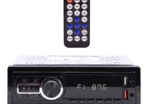 RADIO PARA AUTO BLUETOOH CONTROL REMOTO 12V 12A 60W 2X USB